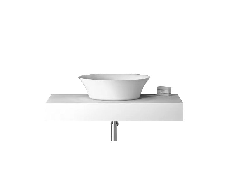 TOP ΒΑΣΗ STONE 60cm χρ WHITE με γκρι νερά S3BTOP-CT1-61WH