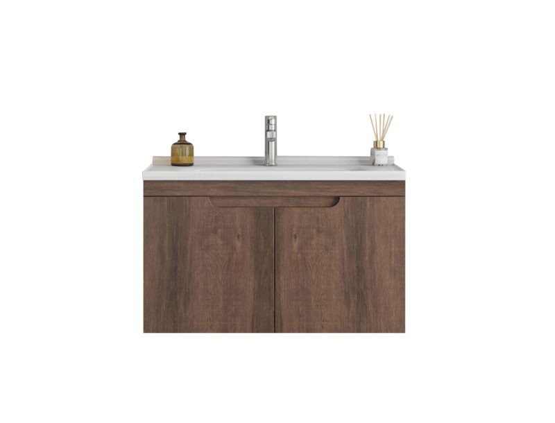 Σετ Πάγκου DIANA 80 cm χρ. Brown Κόντρα Πλακέ Θαλάσσης (Plywood) S3BDIA080BR