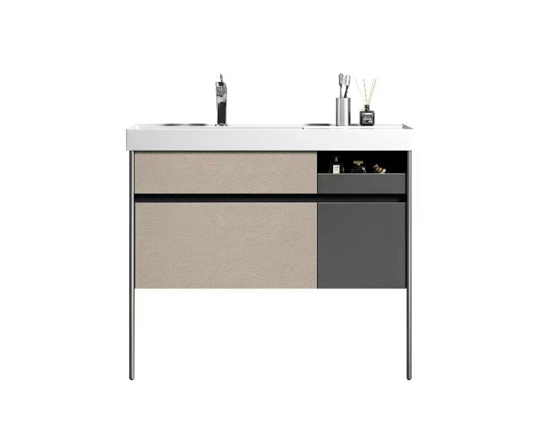 ΣΕΤ ΠΑΓΚΟΥ ELITE 100cm PLYWOOD χρ.SMOKE GREY