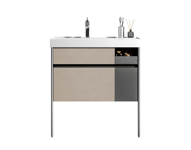 Σετ Πάγκου ELITE 80cm PLYWOOD χρ.SMOKE GREY