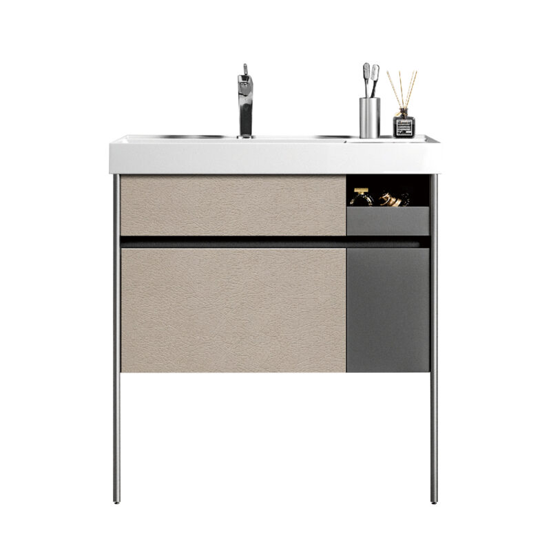 Σετ Πάγκου ELITE 80cm PLYWOOD χρ.SMOKE GREY