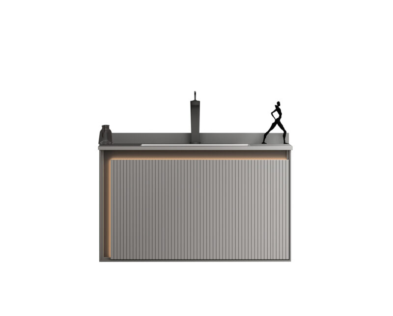 Σετ Πάγκου GREYS 80cm PLYWOOD χρ.LIGHT GREY