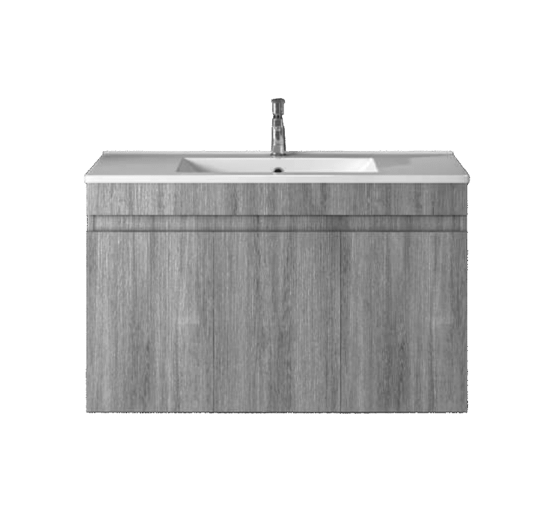 Πάγκος OMEGA GREY OAK 75 S3BOM075GO0 72x44x60, Νιπτήρας 75x45