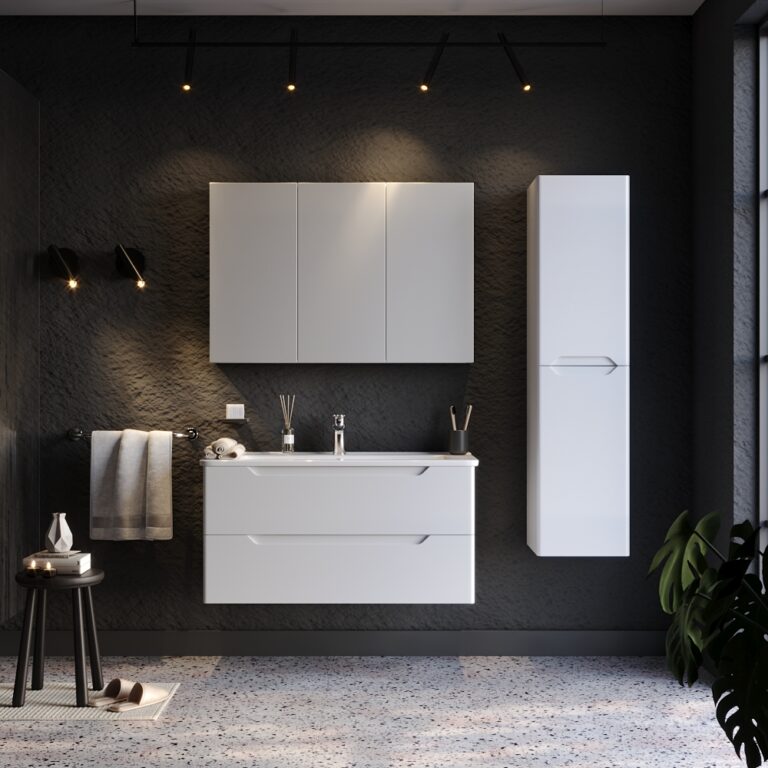 Σετ Έπιπλο Μπάνιου PERLA MDF 18mm Λάκα 9SPER - Image 5
