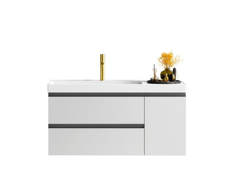 Σετ Πάγκου SARON 100cm PLYWOOD χρ.LIGHT GREY S3BSAR100LGR