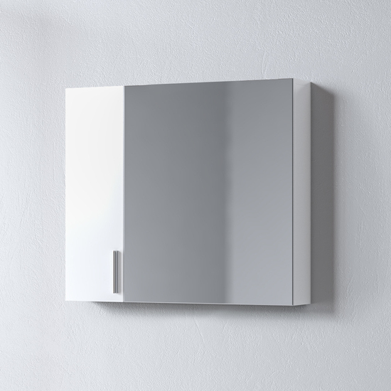 Καθρέφτης SIENA WHITE 75 3MSI075GL0W με ντουλάπια 75x14x65cm