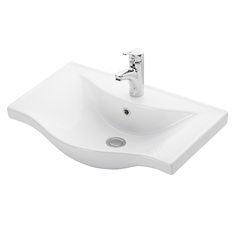 Νιπτήρας BASIC 65 γυαλιστερή πορσελάνη 65x46cm