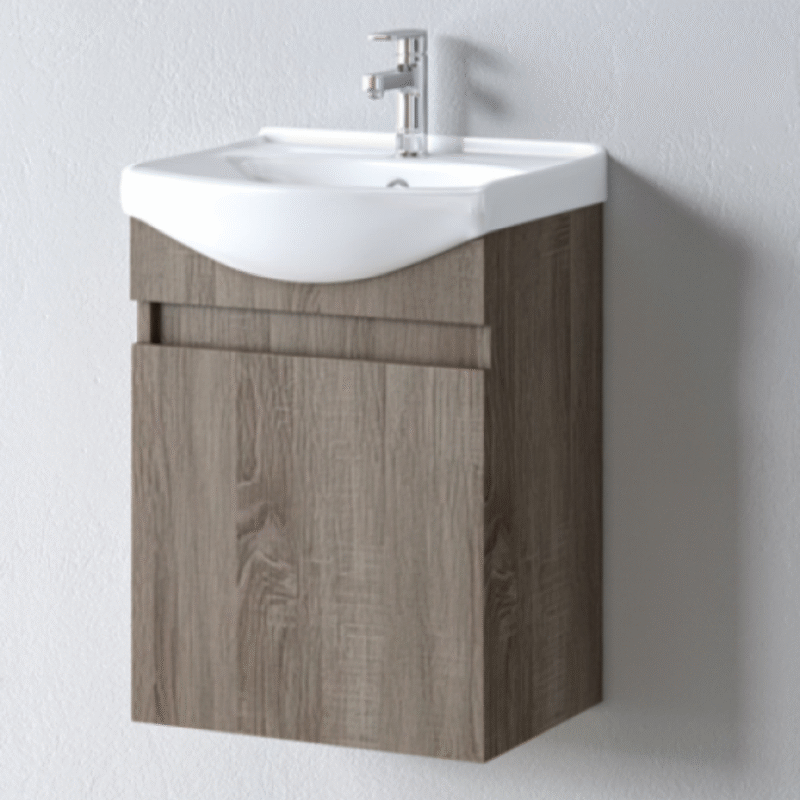 Πάγκος SIENA SONOMA DARK 45  Πάγκος 45x31x60cm, Νιπτήρας 45x36cm S3BSI045SD0