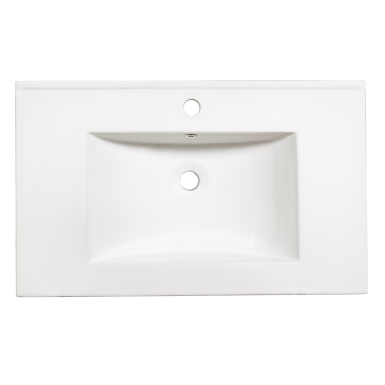 Νιπτήρας SLIM 75 γυαλιστερή πορσελάνη 75x46cm