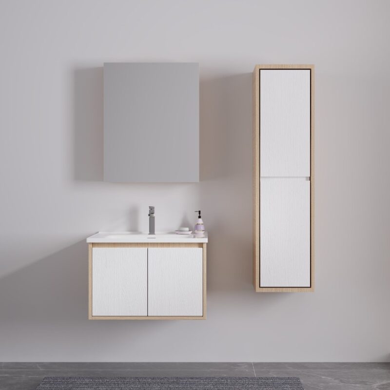 ΣΕΤ ΕΠΙΠΛΟΥ VERA 60cm PLYWOOD χρ.WHITE/SONOMA 9SVER060WHS