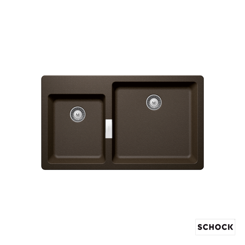 Νεροχύτης Κουζίνας Γρανίτη Mono 86x50 Schock Cristadur Bronze Granite