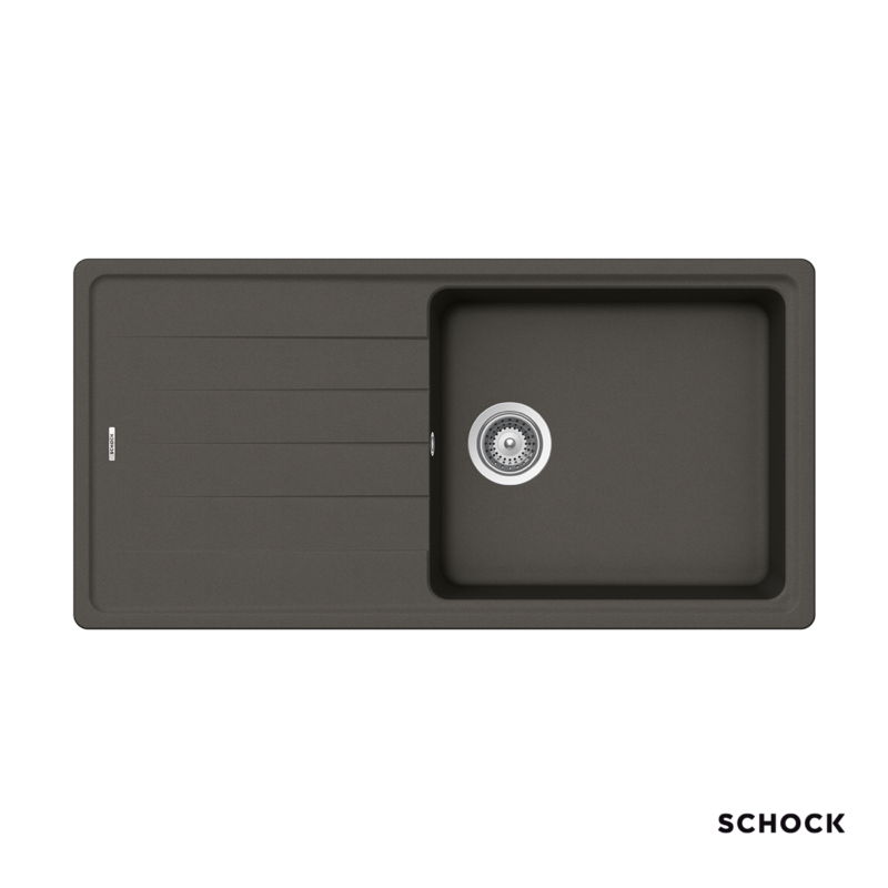 Νεροχύτης Κουζίνας Γρανίτη Element 100x50 Schock Cristalite Asphalt Granite