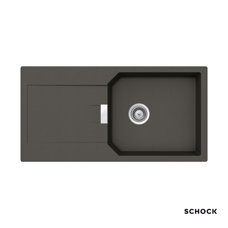 Νεροχύτης Κουζίνας Γρανίτη Manhattan 100x51 Schock Cristalite Asphalt Granite