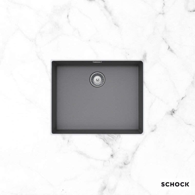 Νεροχύτης Κουζίνας Γρανίτη Manhattan Υποκαθήμενος 55,6x45,6 Schock Cristalite Croma Granite