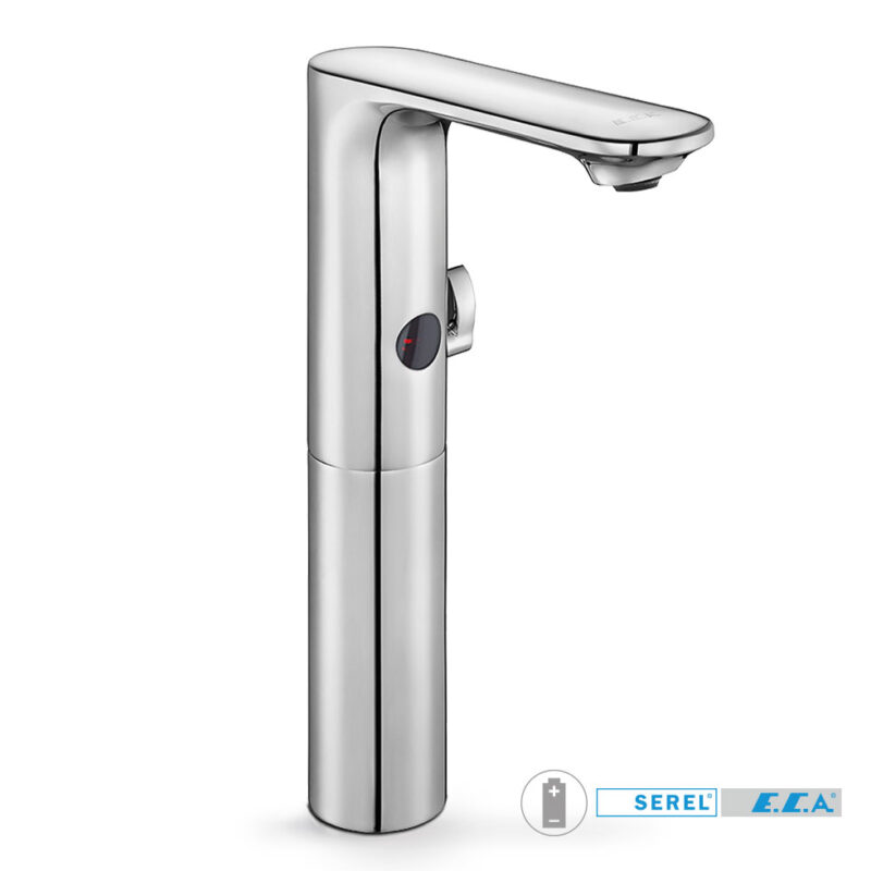 Μπαταρία Νιπτήρα Ηλεκτρονική (μπαταρίας λιθίου 6V) SEREL ECA Chrome