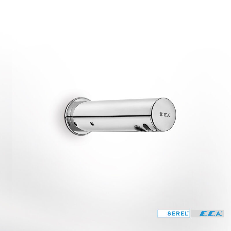 Ηλεκτρονική Εντοιχιζόμενη Κάνουλα μόνο κρύο (μπαταρίας λιθίου 6V),SEREL ECA Chrome