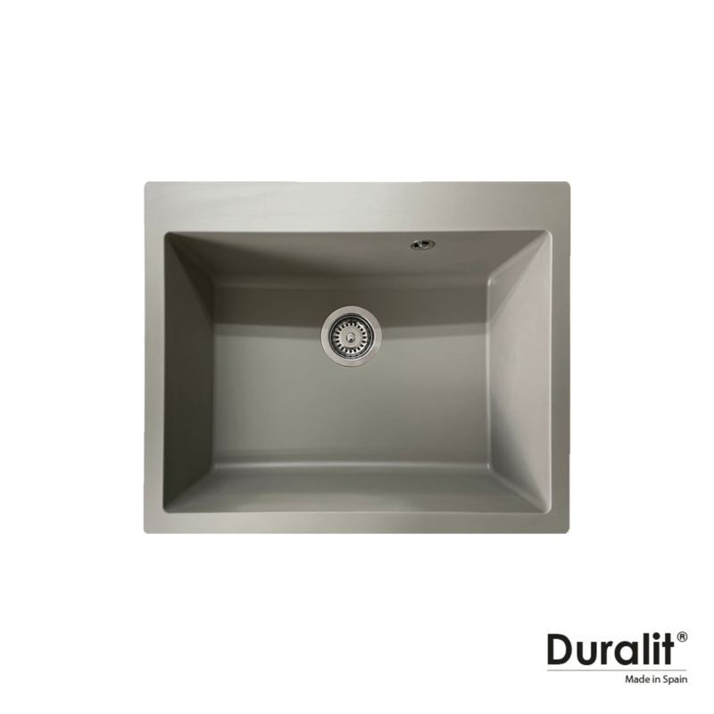Νεροχύτης Κουζίνας Συνθετικός 60x50 Duralit Concrete