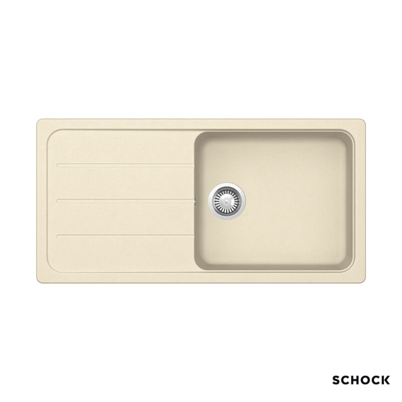 Νεροχύτης Κουζίνας Γρανίτη Element 100x50 Schock Cristalite Vanilla Granite