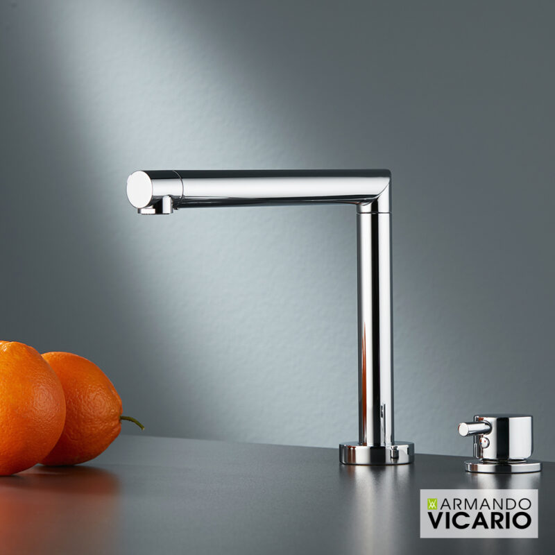 Μπαταρία Νεροχύτη Κουζίνας Cono Βυθιζόμενη Chrome