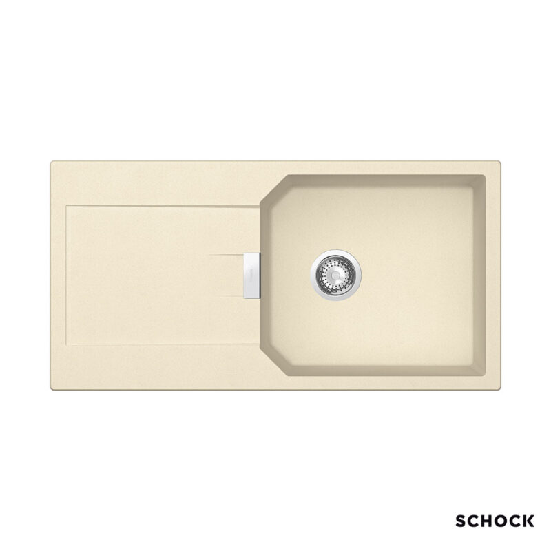 Νεροχύτης Κουζίνας Γρανίτη Manhattan 100x51 Schock Cristalite Vanilla Granite