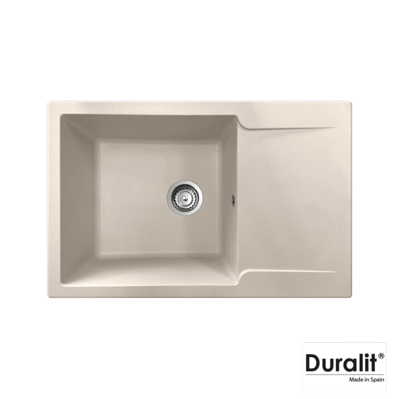 Νεροχύτης Κουζίνας Συνθετικός 79x50 Duralit Beige