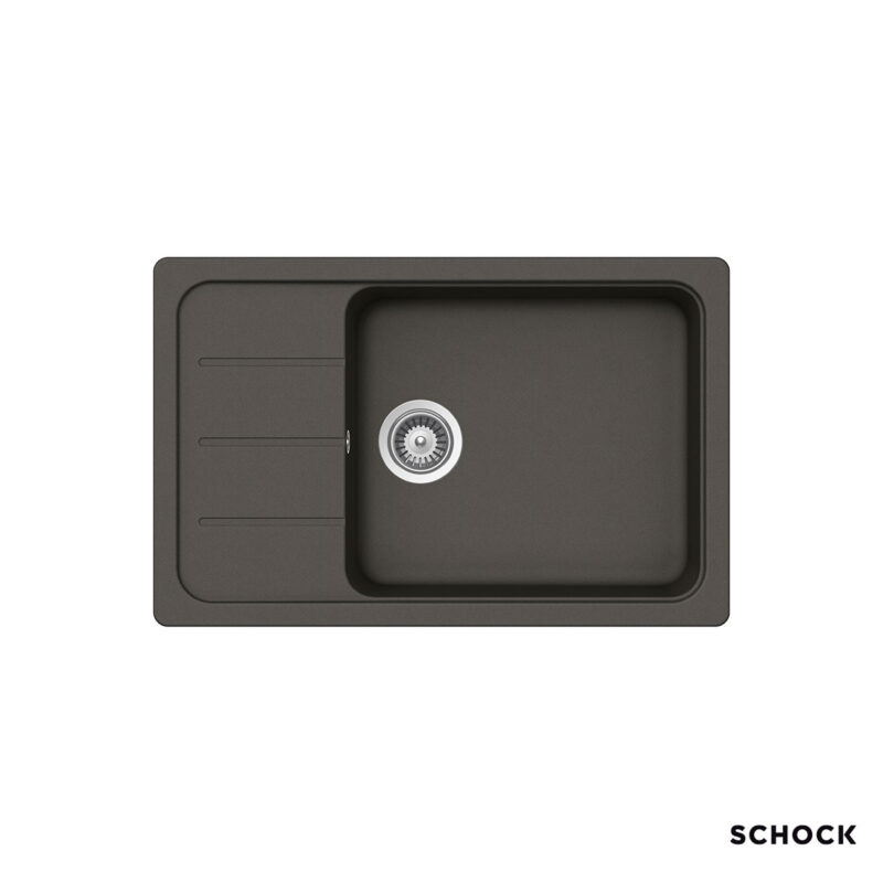 Νεροχύτης Κουζίνας Γρανίτη Element 78x50 Schock Cristalite Asphalt Granite