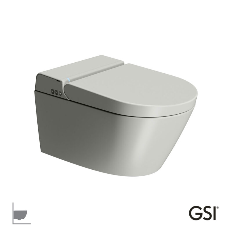 Λεκάνη Κρεμαστή PURA/59  Swirlflush με σύστημα ηλεκτρονικού μπιντέ, Cenere GSI Ιταλίας