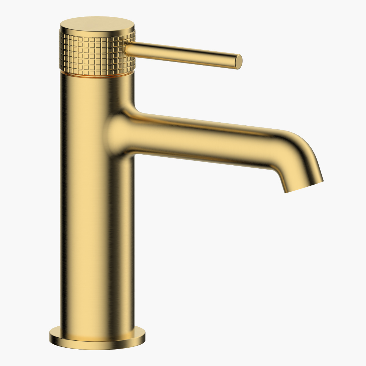 Amelia Gold Brushed PVD Μπαταρία Νιπτήρα επικαθήμενη με click-clack βαλβίδα