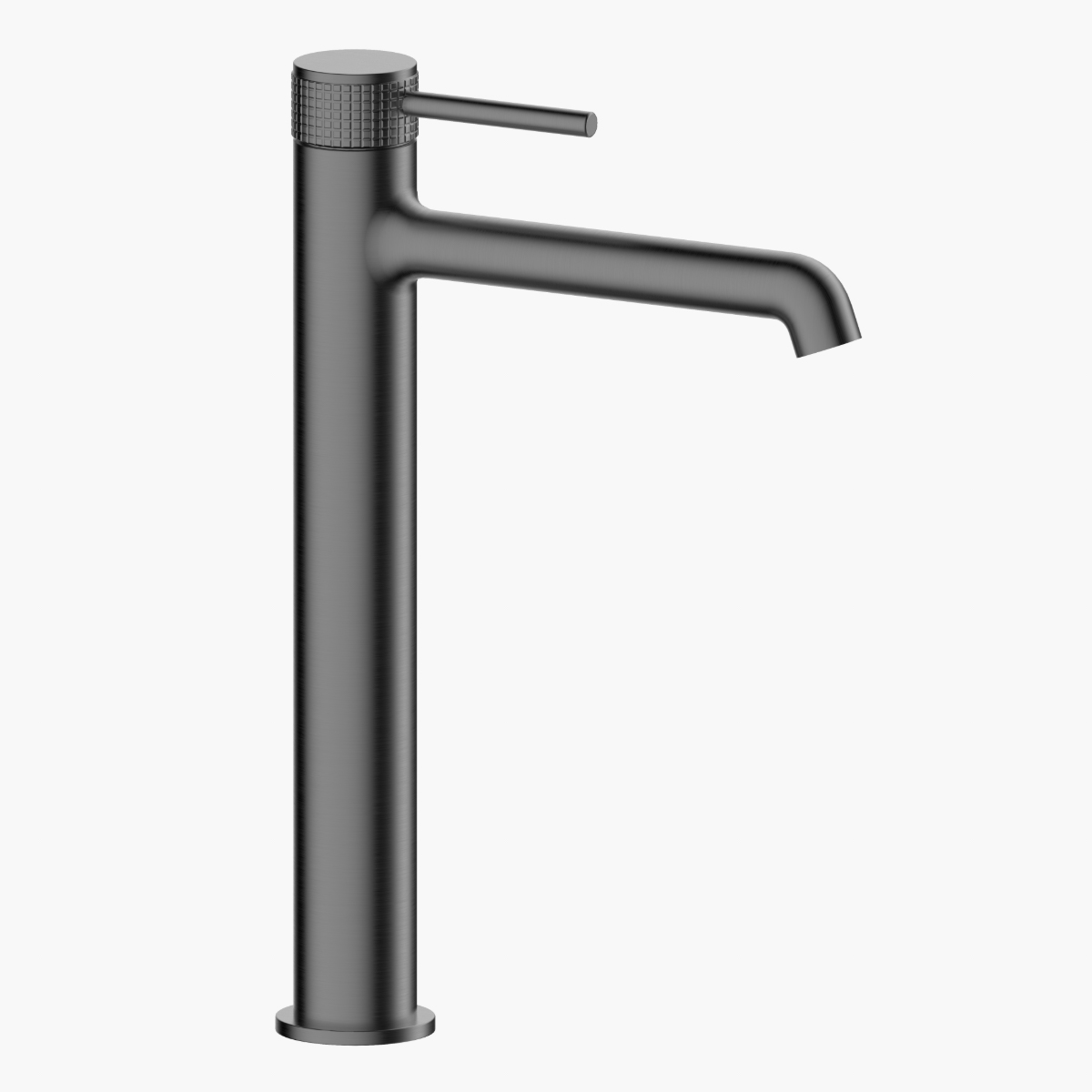 Amelia Gun Metal Brushed PVD Μπαταρία Νιπτήρα υψηλή επικαθήμενη με click-clack βαλβίδα