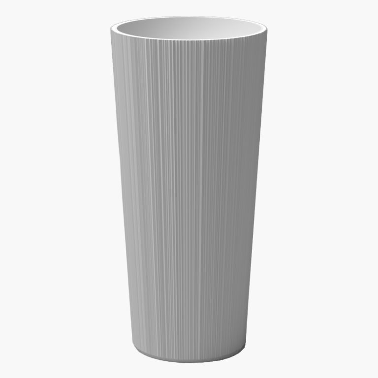 Solidstone Fiore White Matt Νιπτήρας ελεύθερης τοποθέτησης 40x40x85cm
