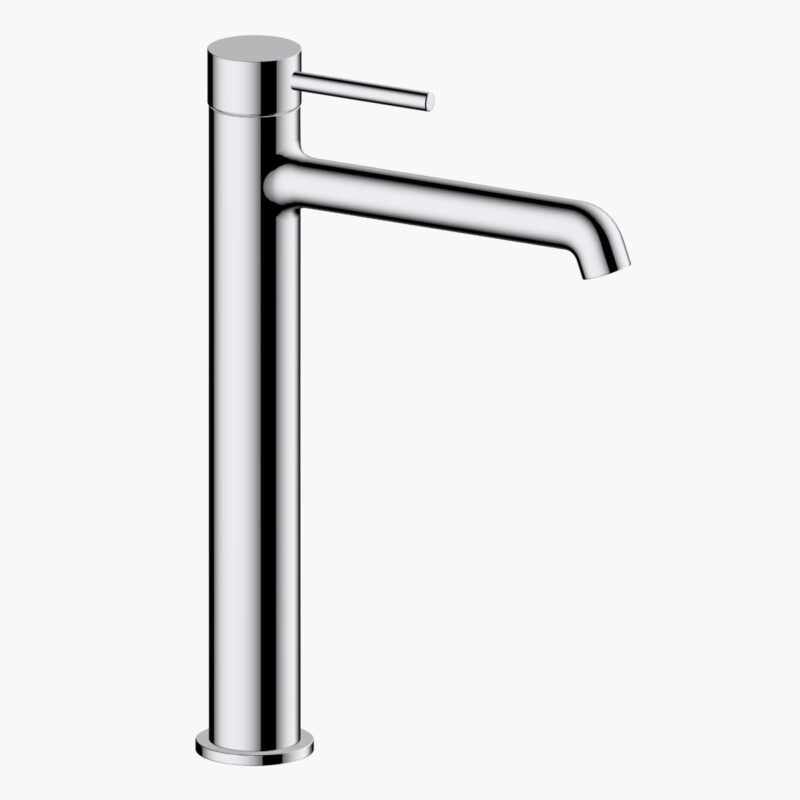 Casia Chrome Μπαταρία Νιπτήρα υψηλή επικαθήμενη με click-clack βαλβίδα