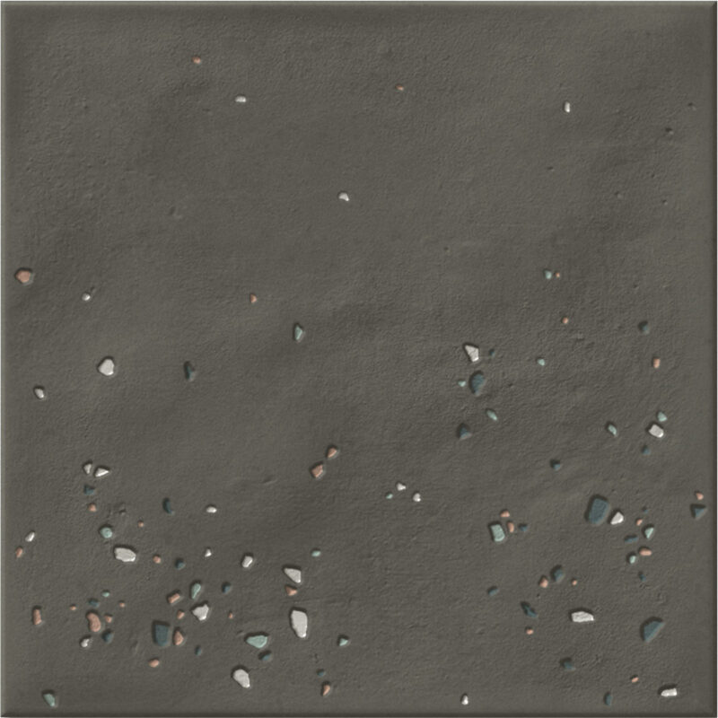 Stardust Pebbles Nero Matt Πλακάκι 15x15cm 10mm
