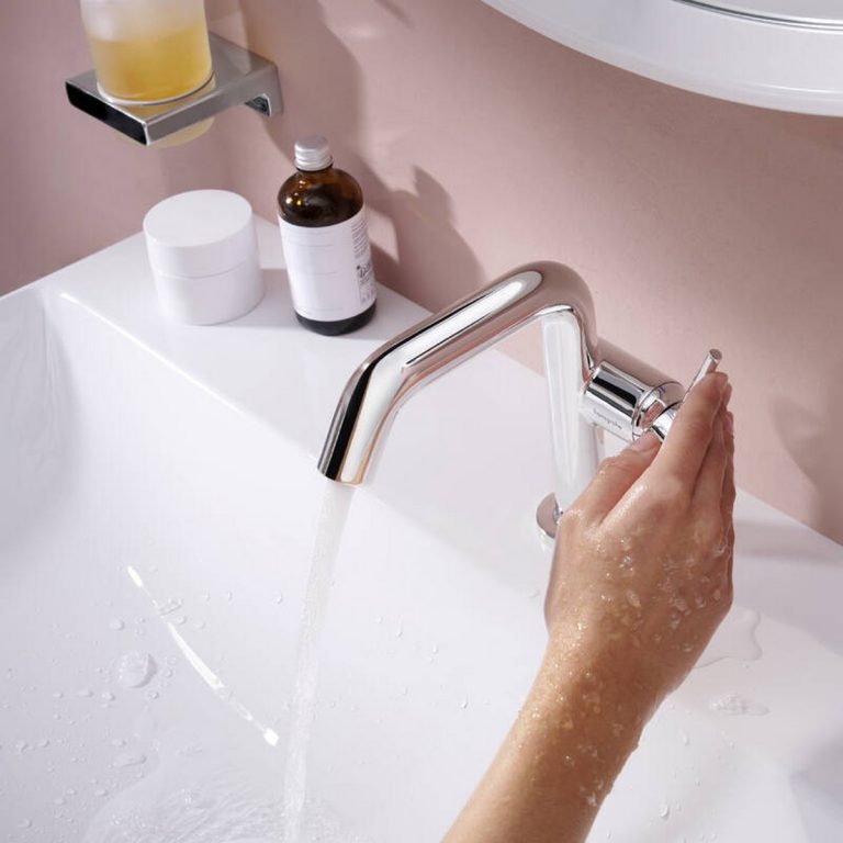 Tecturis S Fine 110 Ecosmart Plus Chrome Μπαταρία Νιπτήρα επικαθήμενη - Image 2