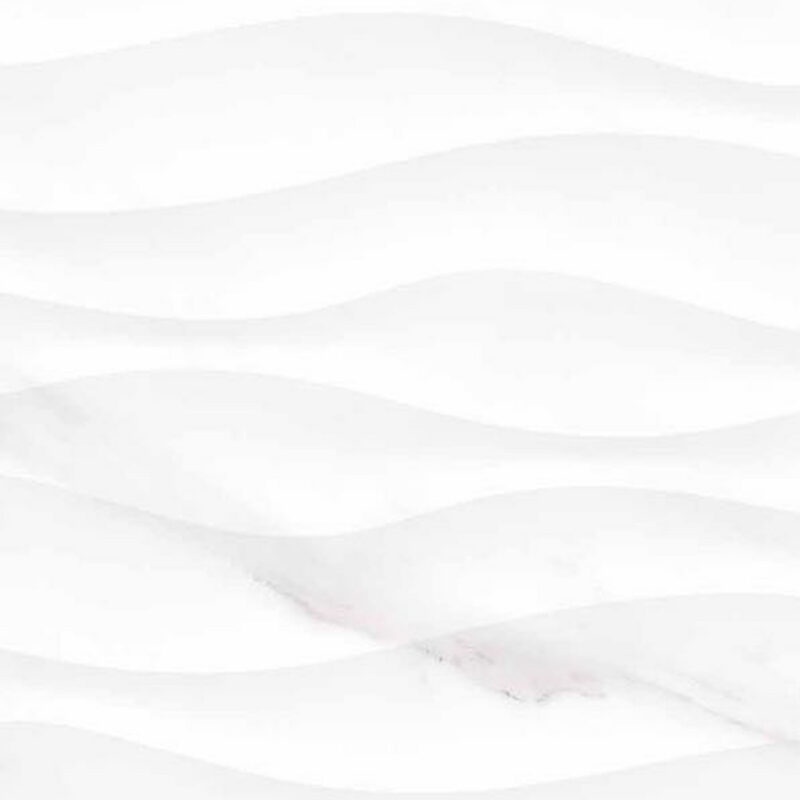 Queen Olga White Wave Glossy Πλακάκι Ρεκτιφιαρισμένο 30x60cm 8.5mm
