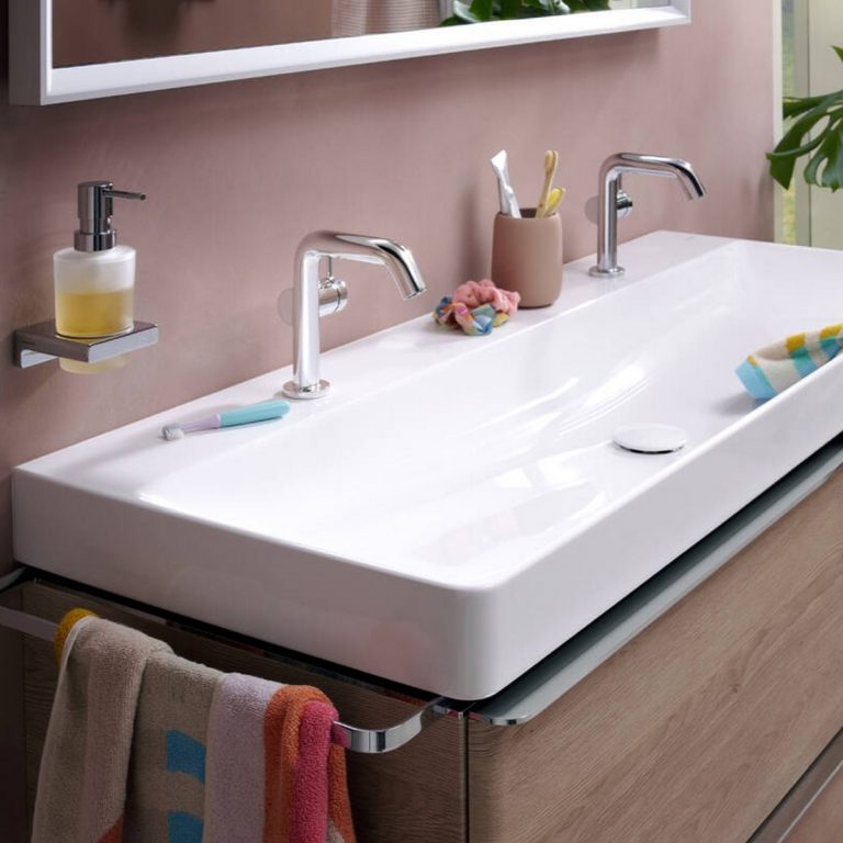 Tecturis S Fine 110 Ecosmart Plus Chrome Μπαταρία Νιπτήρα επικαθήμενη - Image 5
