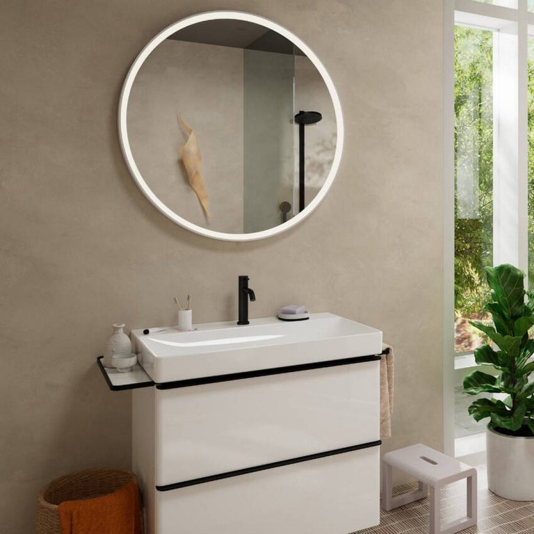 Tecturis S 110 Ecosmart Plus Black Matt Μπαταρία Νιπτήρα επικαθήμενη - Image 3