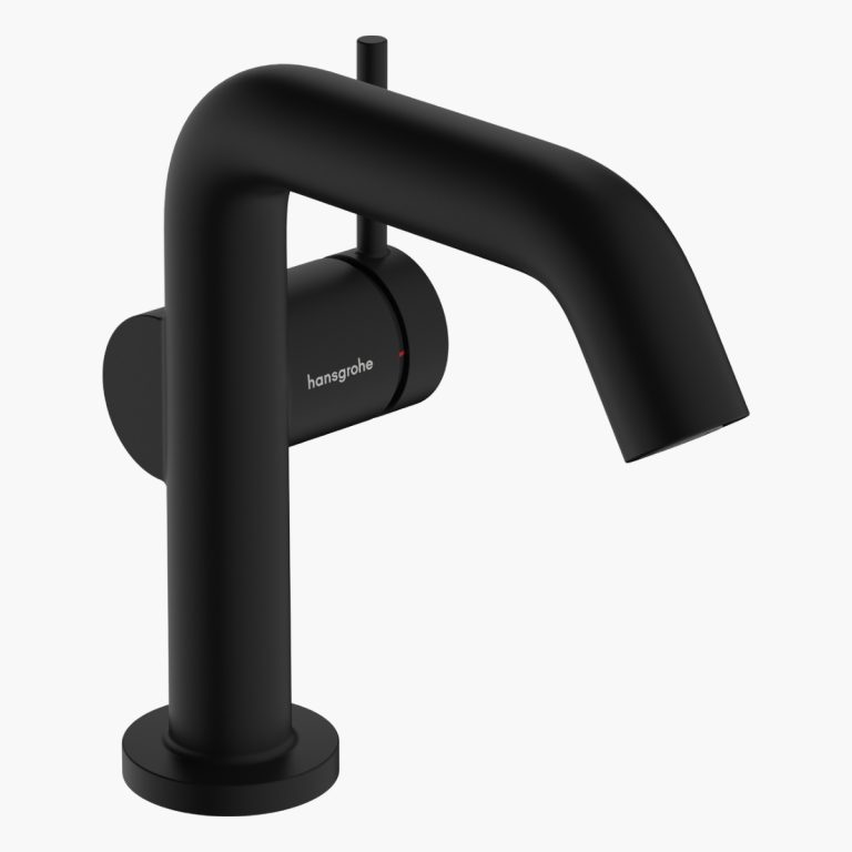 Tecturis S Fine 110 Ecosmart Plus Black Matt Μπαταρία Νιπτήρα επικαθήμενη